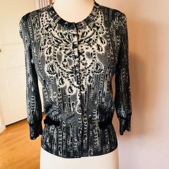 karen millen black and white top